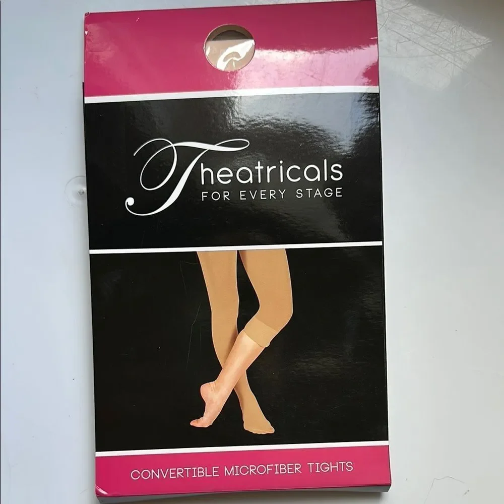 New in packaging Theatricals Convertible Microfiber Ballet Pink‎ Tights - Small